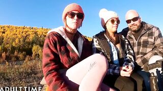 pov Poly Lesbians Enjoy Finger Fuck During babe Grind