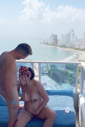 Sex in the Alutas with a View of the Sea with a Very Pregnant Woman