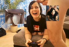 Gamer girl gets fucked while gaming