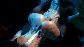sexy robot chick is thirsty for anal sex