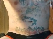 Small beads smoking cumshot