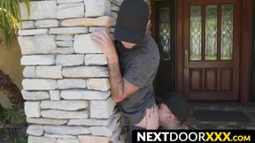 NextDoorXXX.com - Tattooed hunk Ryan Jordan stretched hard raw fucking