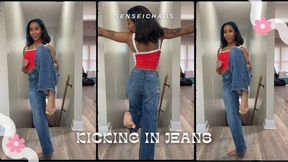 Kicking In Jeans