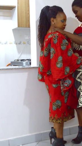 Jaw-dropping moment from &quot;Curvy Xhosa Lesbians Scissoring Make out After Romantic Tind&quot;