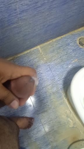Tamil guy enjoying himself with uncut cock