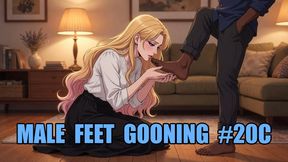 Male Feet Gooning #20C: Mistress Commands Your Male Foot Obsession (Animated, Music)