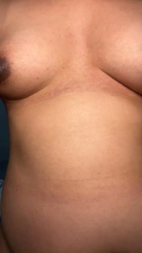 Preggo Petite Latina playw with her pussy