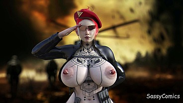 Nude Female Military Soldier - sassycomics