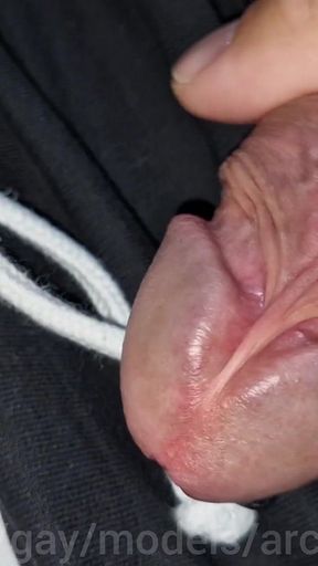 A Huge Precum and a Powerful Cumshot with Huge Fountains From Daddy's Fucking Cock in My Ass!