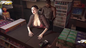 BBC fuck bigboobs supermarket cashier ( Part 01) - 3D Animation 305