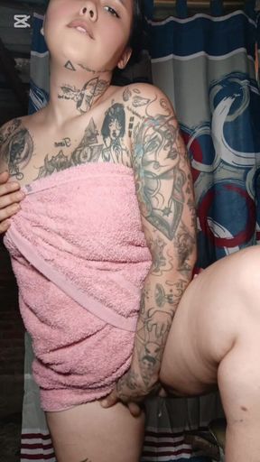 Esperanza Gmez in a Towel
