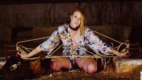 ”Tied up babe gets manhandled & nipples hurt”