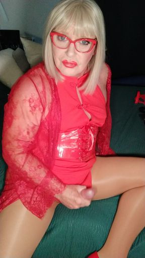 Lady in Red Quick Cum