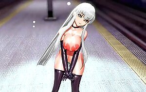 Code Geass CC Undress Dancing Hentai Lupin Song Big Boobs MMD 3D White Hair Color Edit Smixix