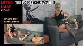 LOTTIE LALAY HUMILIATES her manager with HEADSCISSORS (HD)