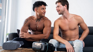 Two straight dudes tries VR porn
