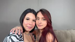 LEARNING DEEP KISS FAT - NEW TOP GIRLS AYSLA AND LORENA - NEW MR NOV 2024 - CLIP 1