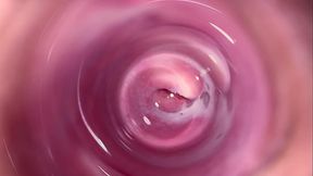 Camera deep inside Mia'_s creamy pussy