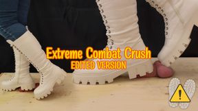 Painful Cock Crush CBT in White Boots with TamyStarly (Edited Version) - Bootjob, Ballbusting, Femdom, Shoejob, Crush, Ball Stomping, Combat Boots