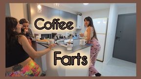 Alessia prepared coffee croissants and farts!