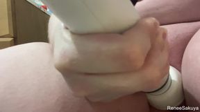 After Shower Quickie Hitachi Cum