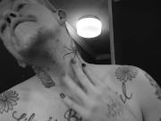 Trans Man FTM, Nipple Squeeze