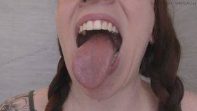 Glasses & Gape: 11-min Dental Speculum-Stretched Drool Session