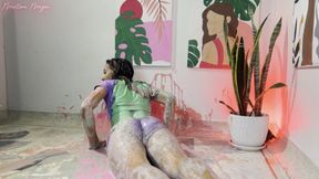 Martina Has a Messy Yoga Session