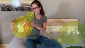 kissing licking and nail2pop seven crystal balloons