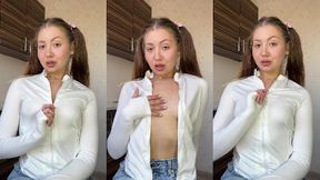 Social Media Creator @Juicy_babe @Showing Boobs & #Brunette #Teen #Nude #Small Tits gratis sex clips | Tik.Porn