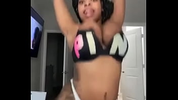 Black slut flashing camera(insta model)