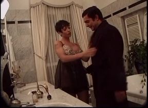 Sexy shemale banged by two guys in a wild threesome