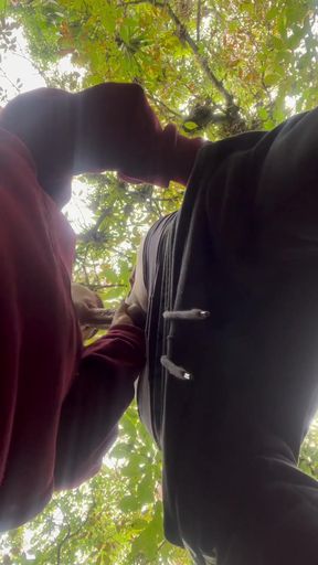 Sucking My Classmate's Dick on Campus