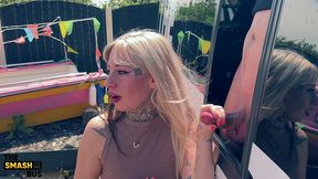 smash bus scene !! lila storm gets anal, dp and jasmine licks it out her ass.