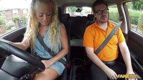 Naughty blonde MATURE gets POV fucked in the car
