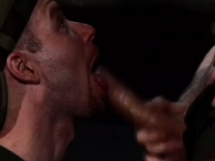 Military guys Ethyn and Taylor exchange blowjobs and enjoy anal action