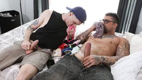 College buds Ryan Bones and Seb Leblan are not so straight