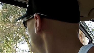 Courtney James Swallows Johnny Sins Facial Cumshot