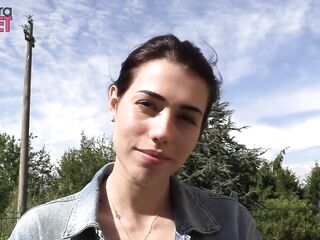 Petra likes to smoke her ciggaretes outdoor
