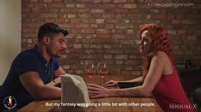 Redhead Tied Blindfolded Big Dick Facefuck Creampie Wreck