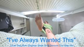 "I've Always Wanted This" - Cruel Step Mom Giantess Steps On & Devours Tiny Step Son - 360VR
