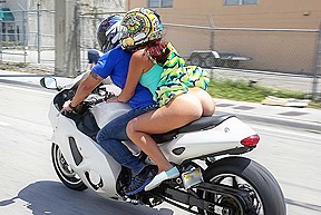 Riding naked on motorcycles