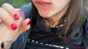 I Meet Ukrainian Girl Outdoor for a BJ