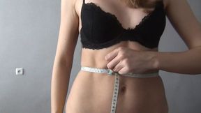 Svetlana measures the parameters of her figure