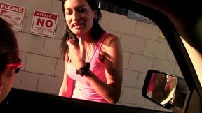 nadia capri waxes scott lyons cock after car wash