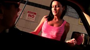 nadia capri waxes scott lyons cock after car wash