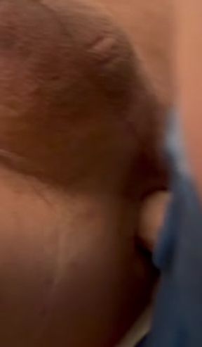 I made him moan while I gaped his ass