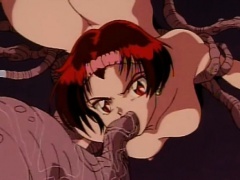 Hentai caught and drilled allhole by tentacles