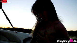 Naked Boat Adventure - Natural Beauty Lilith Crystal Fucks Outdoors in Public