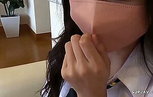 Erika-chan's first cum! a sexy face is going to be a serious problem with sperm!